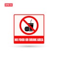 No food and drink or no eating sign 3