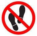 No foot allowed