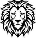 Cecil - black and white isolated icon - vector illustration Royalty Free Stock Photo