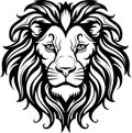 Cecil - black and white isolated icon - vector illustration