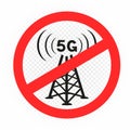 no 5g prohibition sign symbol