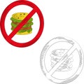 No gamburger Royalty Free Stock Photo