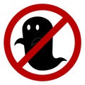 No ghost allowed sign