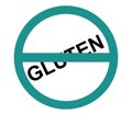 No gluten illustrated and colored