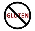 No gluten illustrated and colored