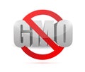 No gmo sign illustration design Royalty Free Stock Photo