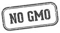 no gmo stamp. no gmo rectangular stamp on white background Royalty Free Stock Photo