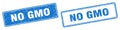 No gmo stamp set. no gmo square grunge sign Royalty Free Stock Photo