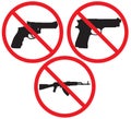 No gun sign Royalty Free Stock Photo