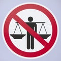 No hawking sign Royalty Free Stock Photo