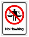 No Hawking Symbol Sign, Vector Illustration, Isolate On White Background Label .EPS10 Royalty Free Stock Photo