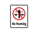 No Hawking Symbol Sign, Vector Illustration, Isolate On White Background Label .EPS10 Vector Illustration Royalty Free Stock Photo