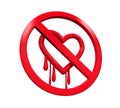 No Heartbleed Sign Royalty Free Stock Photo