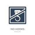 no hooks icon in trendy design style. no hooks icon isolated on white background. no hooks vector icon simple and modern flat Royalty Free Stock Photo