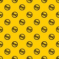 No horn traffic sign pattern vector Royalty Free Stock Photo