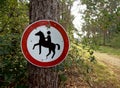 No horses allowed here