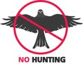 No Hunting Sign Royalty Free Stock Photo