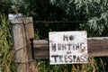 No hunting or trespassing