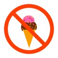 No ice cream sign