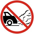 No Idling 3 Minute Idle Limit Sign On White Background