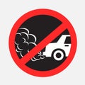 No idling turn engine off sign sticker