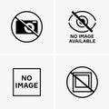 No image available signs