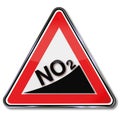 NO2 increase and nitrogen dioxide Royalty Free Stock Photo