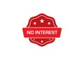 No Interest stamp,no Interest rubber stamp, Royalty Free Stock Photo