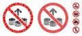 No investing Mosaic Icon of Humpy Elements