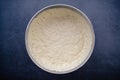 Uncooked Bread Dough in a Mixing Bowl Royalty Free Stock Photo