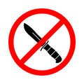 No knives icon isolated on white background Royalty Free Stock Photo