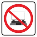 No Laptop symbol