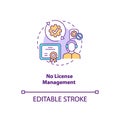 No license management concept icon Royalty Free Stock Photo