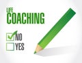 no life coaching approval sign concept Royalty Free Stock Photo