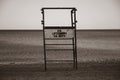 No Lifeguard Sepia Royalty Free Stock Photo