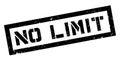 No Limit rubber stamp