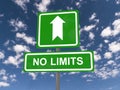 No limits sign