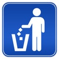 No littering sign Royalty Free Stock Photo