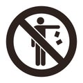 No littering sign