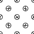 No locust sign pattern seamless black