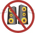 No loud music Royalty Free Stock Photo