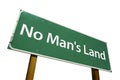 No Man's Land road sign Royalty Free Stock Photo