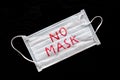 No mask, face protective masks