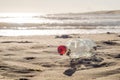 NO Message in a Bottle at Sunset Royalty Free Stock Photo