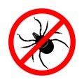 Mite in the prohibition sign