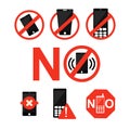 No Mobile Phone Cellphone Forbidden Zone Symbol Sign