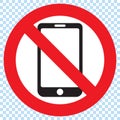 No Mobile Phone Sign Royalty Free Stock Photo