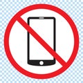 No Mobile Phone Sign Royalty Free Stock Photo