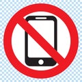 No Mobile Phone Sign Royalty Free Stock Photo