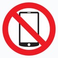 No Mobile Phone Sign Royalty Free Stock Photo